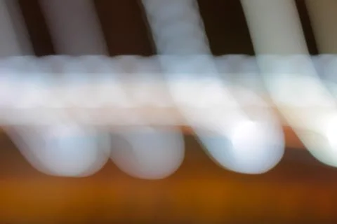 Blurred Light Streaks with Slow Shutter Speed creating dynamic visual effect  Foto stock