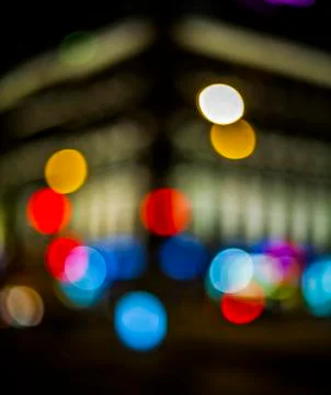 Blurred light of traffic Stock Photos
