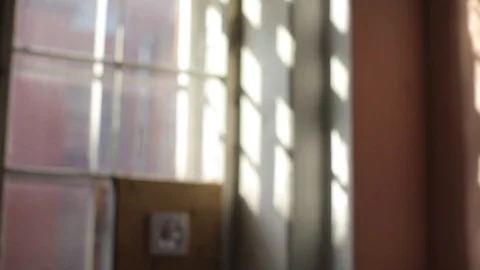 Blurred light from the window on the pink wall Stock Footage 107309753