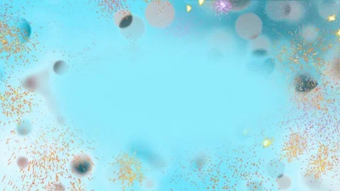Blurred Lights and Fireworks Stock Footage 84784131