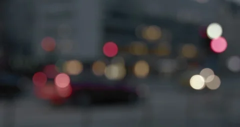 Blurred lights and traffic in the evening 库存影片 94095055