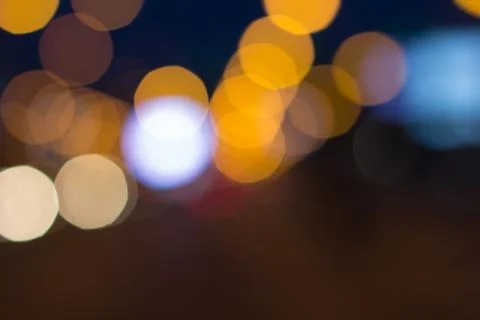 Blurred lights with bokeh effect Background, Abstract Blur 写真素材