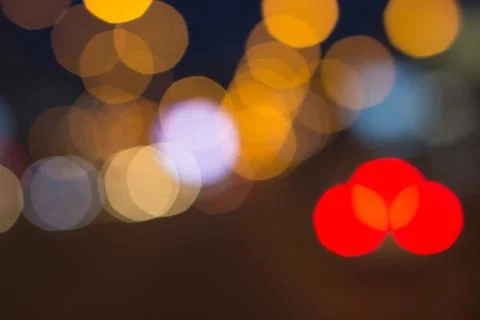 Blurred lights with bokeh effect Background, Abstract Blur Фото