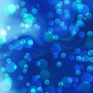 Blurred lights on a bright blue Stock Photos