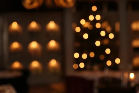 Blurred lights. Close up Stock Photos