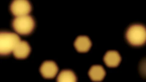 Blurred lights falling down slowly - beautiful bokeh background - on black (4K) Video stock 104758067