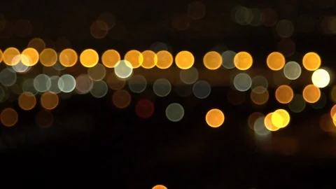 Blurred Lights at Night co Stock Footage 116745437