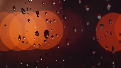 Blurred lights in a rainy day Stock Footage 178935559
