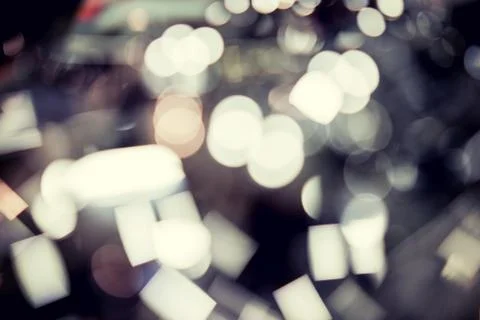 Blurred lights of spoons Foto stock