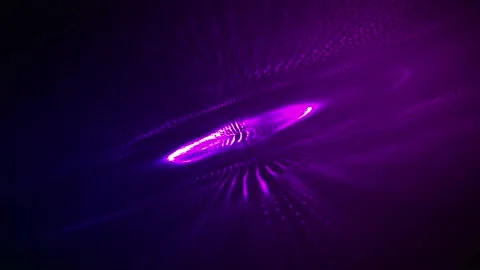 Blurred lights vector abstract background. Abstract 3D Spheres of Neon Stock Footage 236691535