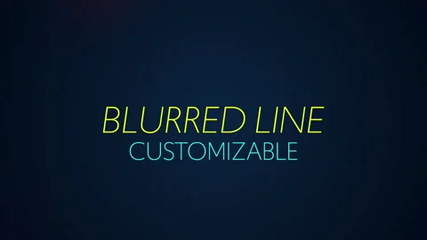 Blurred Line Text Reveal Stock After Effects