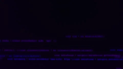 Blurred lines of blue code moving rapidly on a black screen, background, backdro Stock Footage 315543429