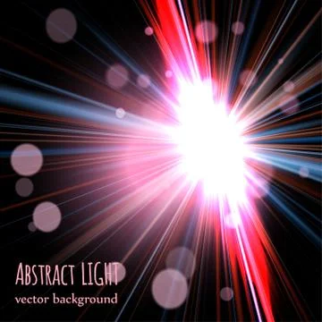 Blurred magic neon light curved lines Illustrazione stock