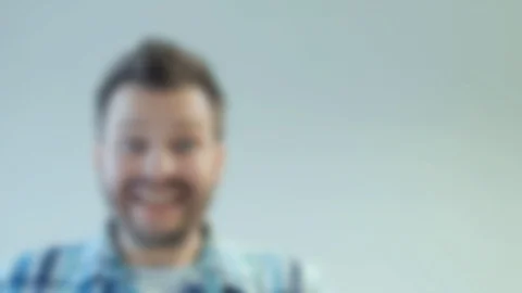 Blurred man shakes a head to accept the offer, agree or yes sign, allow, consent Stock Footage 103830985