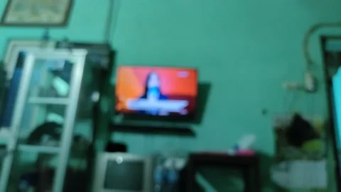 Blurred Media which is broadcasting a digital broadcast  Stock Footage 236376622