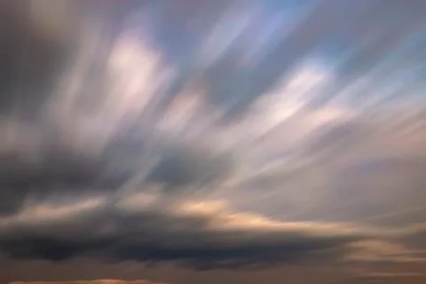 Blurred motion colorful clouds Stock Photos
