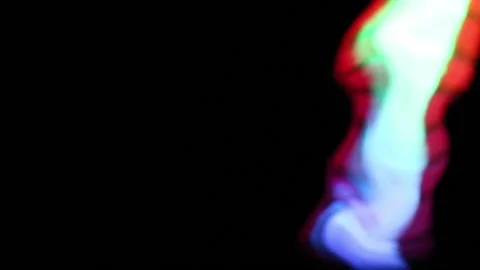 Blurred moving and blinking distorted colorful LED light Video stock 163290971