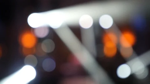 Blurred moving white lights Stock Footage 87978203