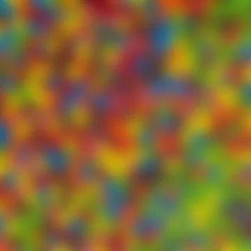 Blurred multi color lights Stock Illustration