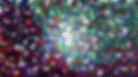 Blurred multi-colored stained-glass window background consisting of polygons Stock Illustration