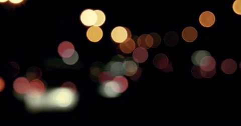 Blurred night city lights Stock Footage 51381373