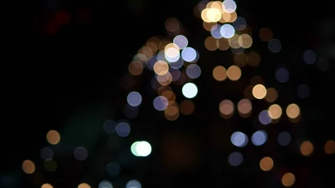 Blurred nights traffic lights Stock Footage 274229551