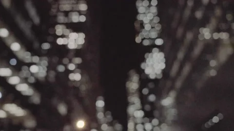 Blurred NYC background at during the night Video stock 167295832