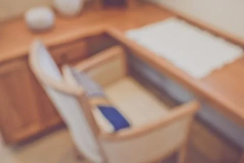 Blurred Office with applying Retro Instagram Style Filter Stock Photos