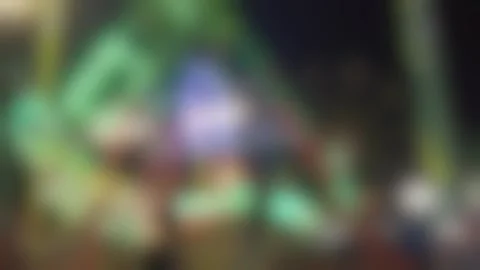 Blurred out of focus neon lights bokeh background at night. Stock Footage 344966989
