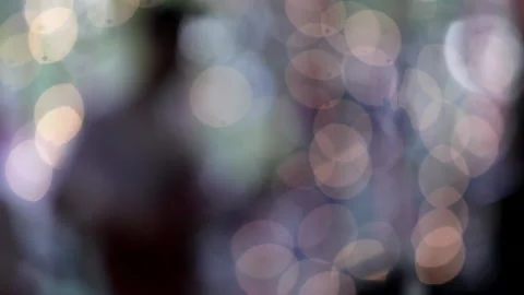 Blurred out of focus night lights Video stock 160729219