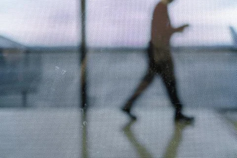 Blurred passengers Stock Photos