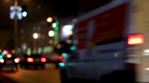 Blurred Pathways Road Adventures in Bokeh Light Stock Footage 254465634