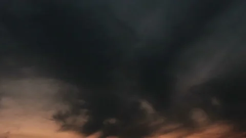 Blurred pattern of clouds in twilight Video stock 155411138