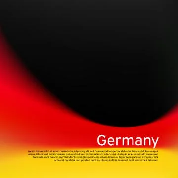 Blurred pattern in the colors of german flag. Germany flag background, banner Stock Illustration