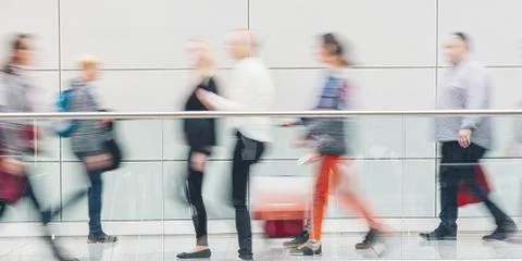 Blurred people business concept Stock Photos