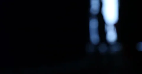Blurred People at Door Stock Footage 288094083