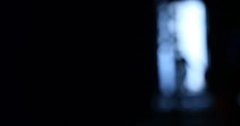 Blurred People at Door Stock Footage 288094136