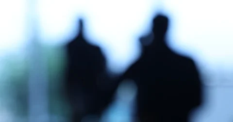 Blurred People in office Stock Footage 92004607