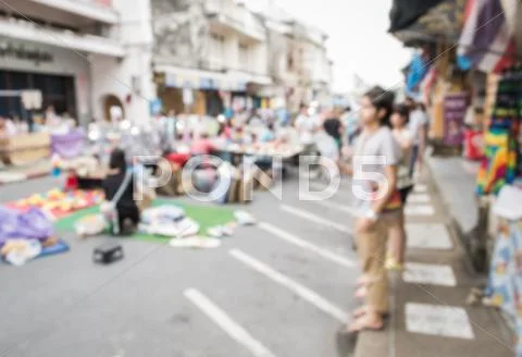 Blurred People On The Street