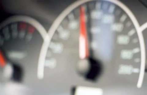 Blurred photo of the speedometer Stock Photos