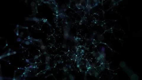 Blurred plexus motion. Geometric models for health optimization. Stock Footage 302790264