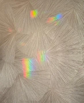 Blurred rainbow light refraction texture overlay effect for photo and mockups 스톡 사진