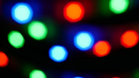 Blurred red, blue, green blinking background Stock Footage 49368450