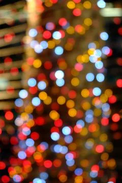 Blurred red bokeh background Stock Photos