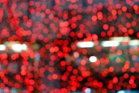 Blurred red bokeh background Stock Photos