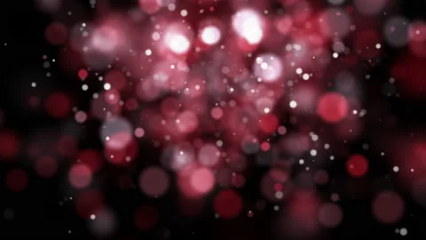 Blurred red bokeh particles background Stock Footage 209949647