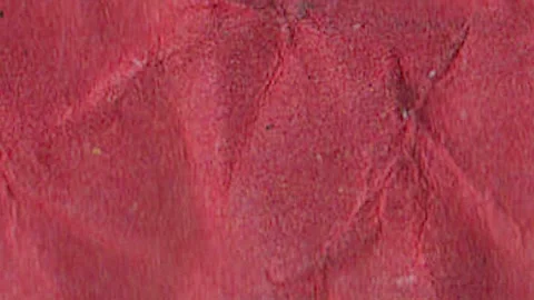 Blurred red crumpled paper stop motion animation, Porous noisy texture in s.. Stock Footage 330551200
