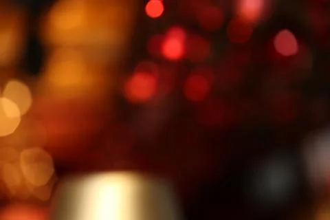 Blurred red lights. Close up Stock Photos