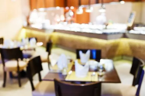 Blurred restaurant Stock Photos