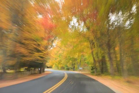 Blurred road in motion Stock Photos